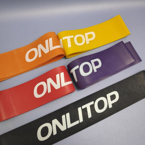 Набор эспандеров OnliTop для фитнесса из латекса 5 шт. / Резинки, 5 уровней нагрузки